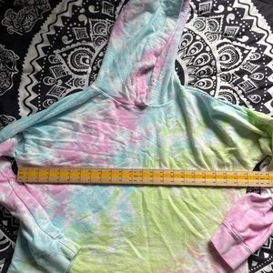 Women’s tie dye short zip up hoodie set